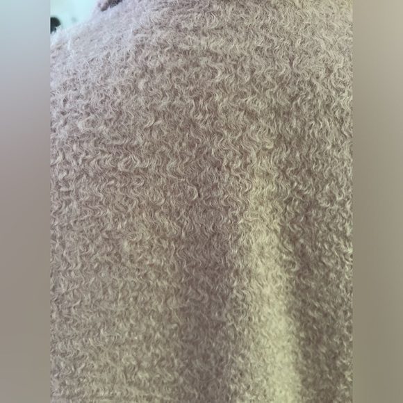 Old Navy - dusty rose blush color fuzzy coat - Picture 9 of 10
